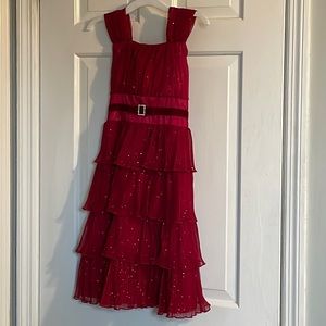 Stunning red holiday dress with bolero jacket 🥰